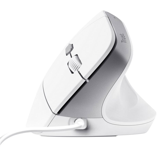 Trust BAYO II ергономична мишка 2400 DPI бяла