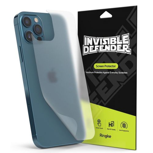 Ringke Invisible Defender iPhone 12 Pro Max Hátlap Védő Fólia - Átlátszó (IDAP0006)
