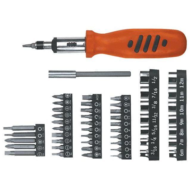 Top Tools 39D357 Bitfejes Csavarhúzó Készlet 52db, Racsnis (39D357)