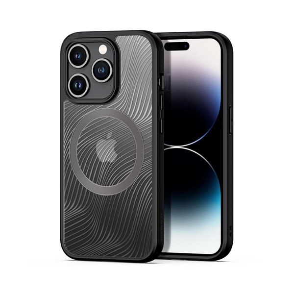 Dux Ducis Aimo Apple iPhone 15 Pro Magsafe Tok - Átlátszó/Fekete (GP-144793)