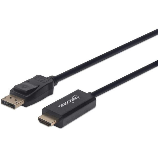 Manhattan 152662 адаптер за видео кабел 1 м DisplayPort HDMI Черен