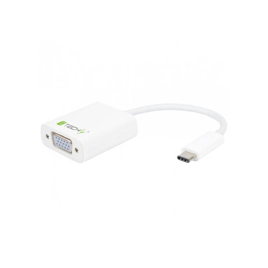 Techly IADAP-USB31-VGA video digitalizáló adapter Fehér (IADAP-USB31-VGA)