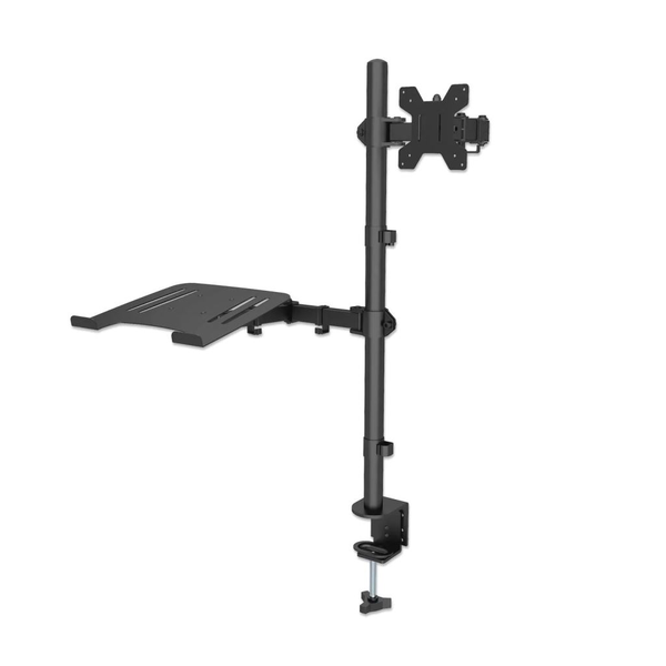 Manhattan 462136 skærmbeslag og -stativer 81,3 cm (32") Sort Skrivebord