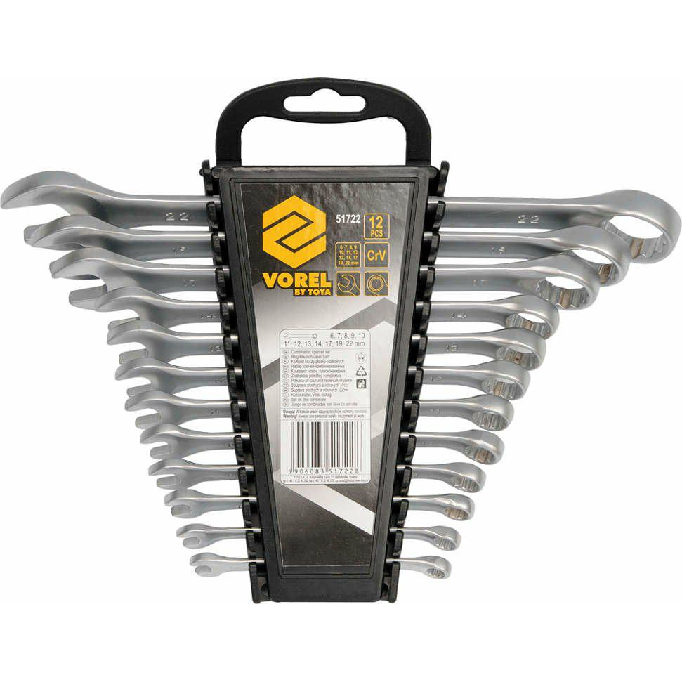 VOREL CSILLAG-VILLÁSKULCS 6-22MM 12 DB SZATÉN (51722)