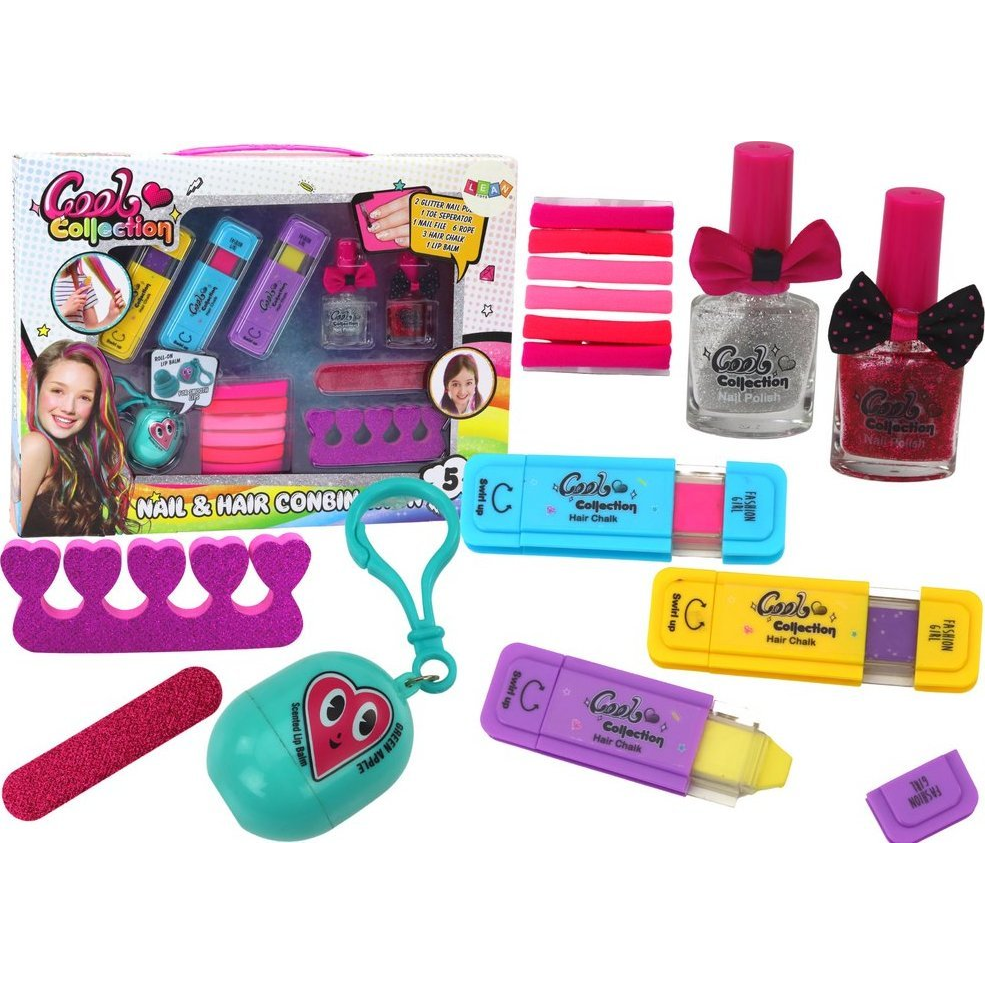 Hajfestőkészlet - Körömfestés és Ajakápoló Funkicókkal (17983)