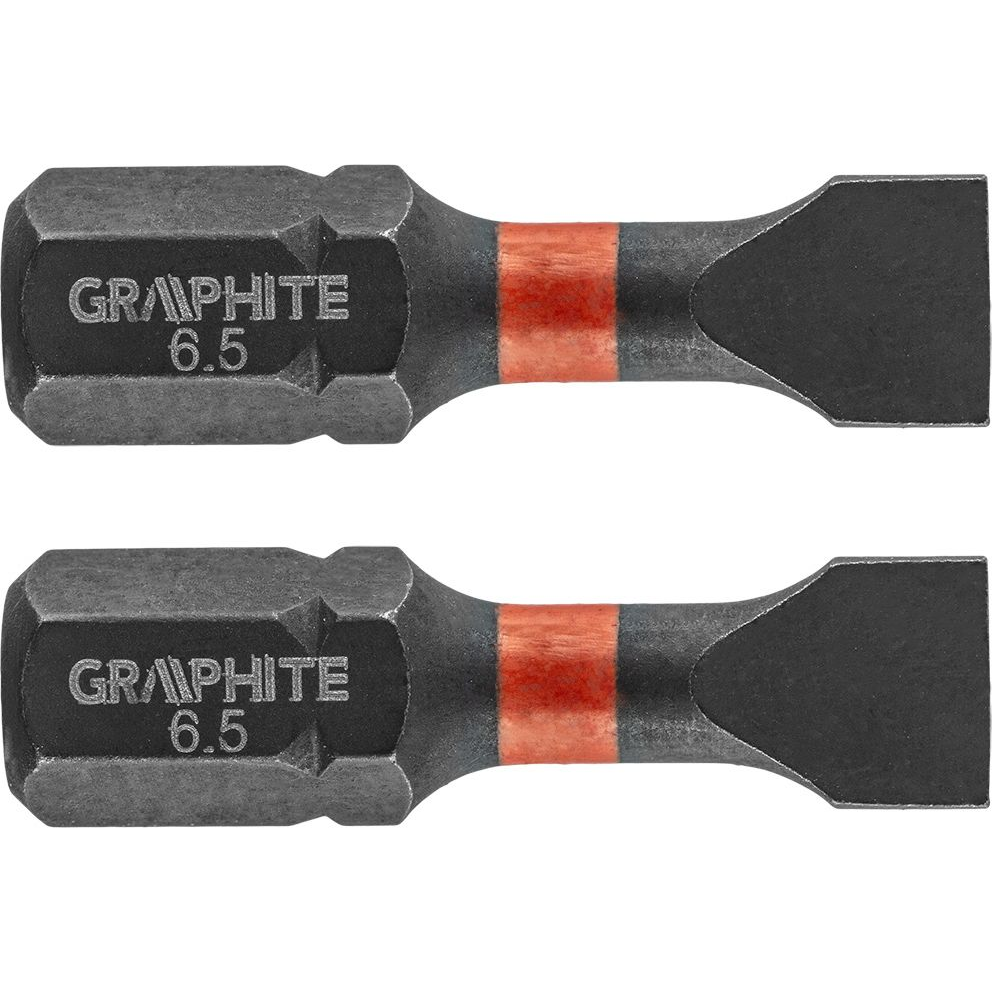 GRAPHITE 56H511 Torziós Ütvecsavarozó Bit SL6.5X25mm, 2db (56H511)