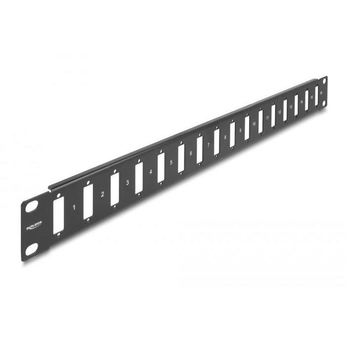 Delock adapter panel 16 port 1U 19
