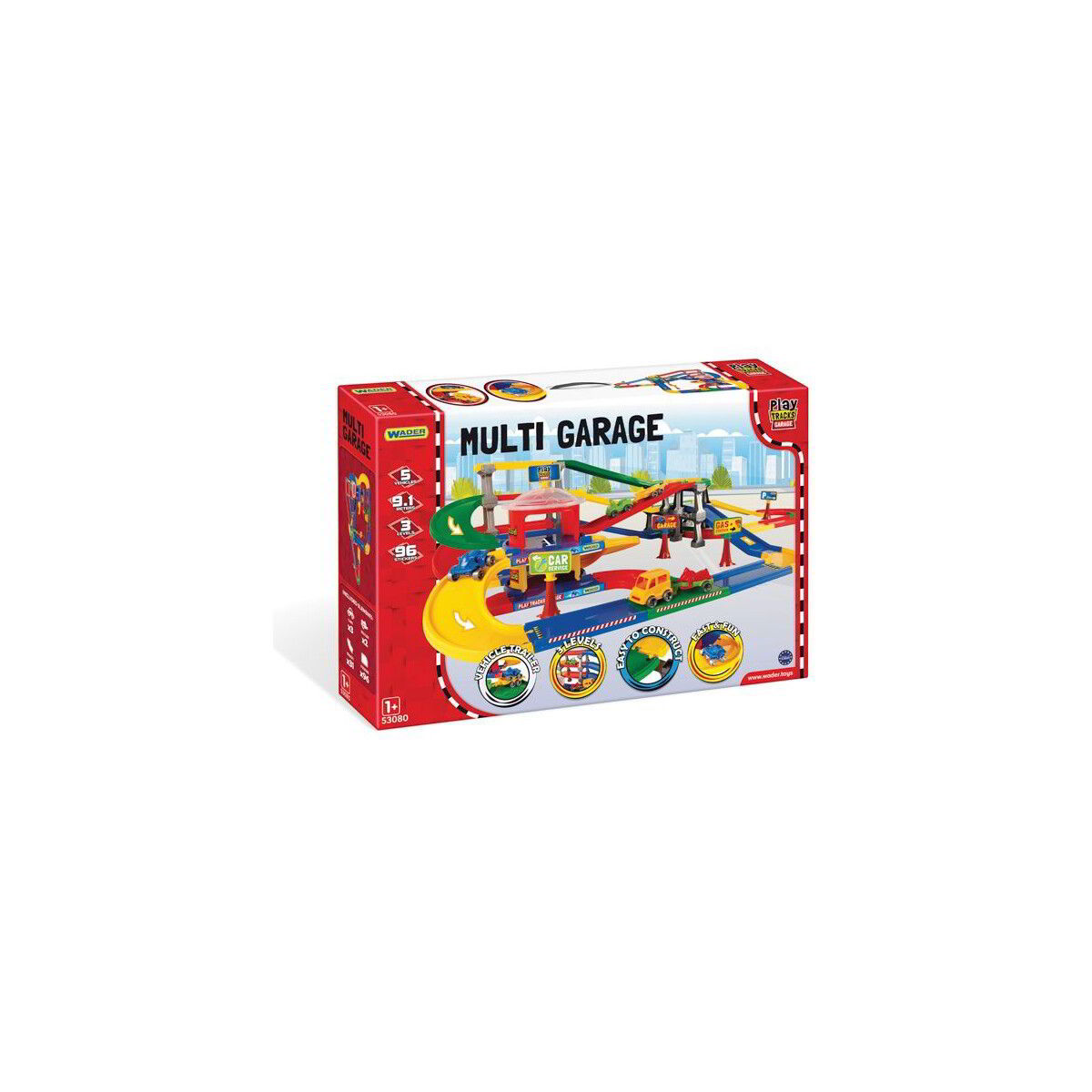 Wader: Mega garázs pálya kisautókkal (53080W)