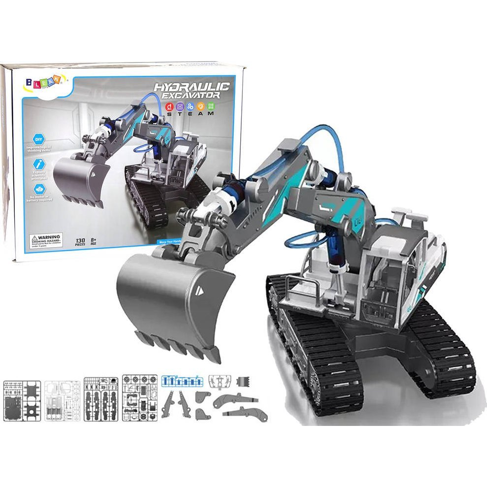 Hidraulikus Lánctalpas Kotrógép Barkácskészlet - 130 Komponensből Álló Barkácskészlet! 12416 (12416)