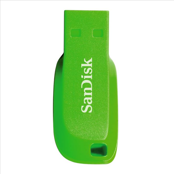 USB Flash памет SanDisk Cruzer Blade, 16 GB, USB 2.0, Green