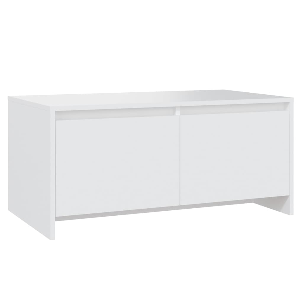 fehér forgácslap dohányzóasztal 90 x 50 x 41,5 cm (809818)