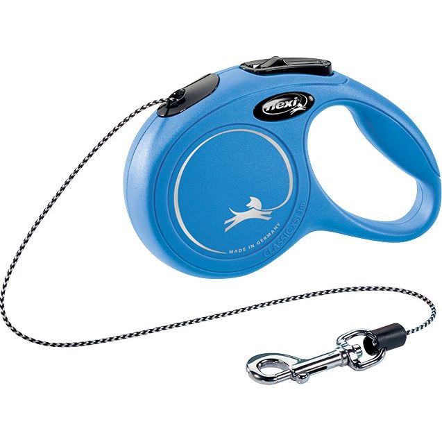 Flexi New Classic XS Csévélő szalagos kutyapóráz - Kék (FL-2412)