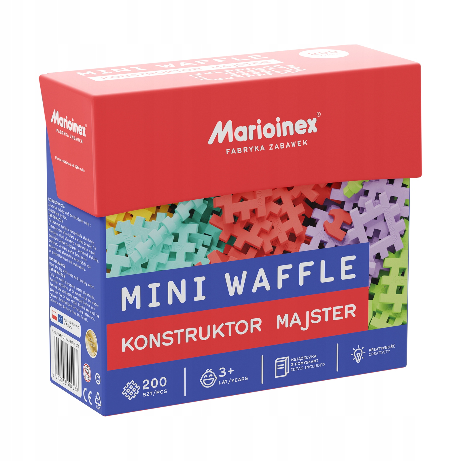 Marionex Mini Waffle Majster 200 darabos építő készlet (904268)
