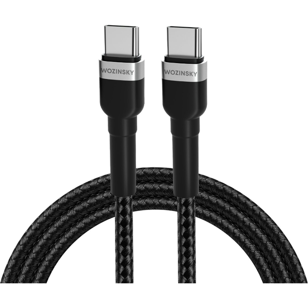 Wozinsky WNBCC1 Type-C-Type-C Kábel PD 65W 1 m-Fekete