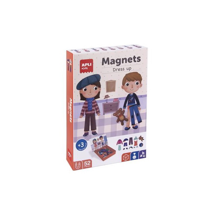 Apli Kids Öltözködés mágneses készségfejlesztő készlet (40 darabos) (17557)