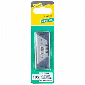 Wolfcraft 4313000 Professzionális trapéz pengék 0,65x52 mm 10 db