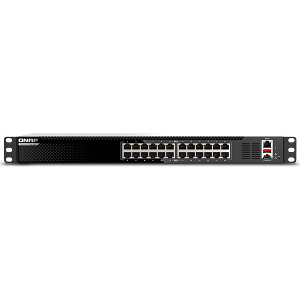 QNAP QSW-M3224-24T netværksswitch Administreret L3 10G Ethernet (100/1000/10000) 1U Sort, Sølv
