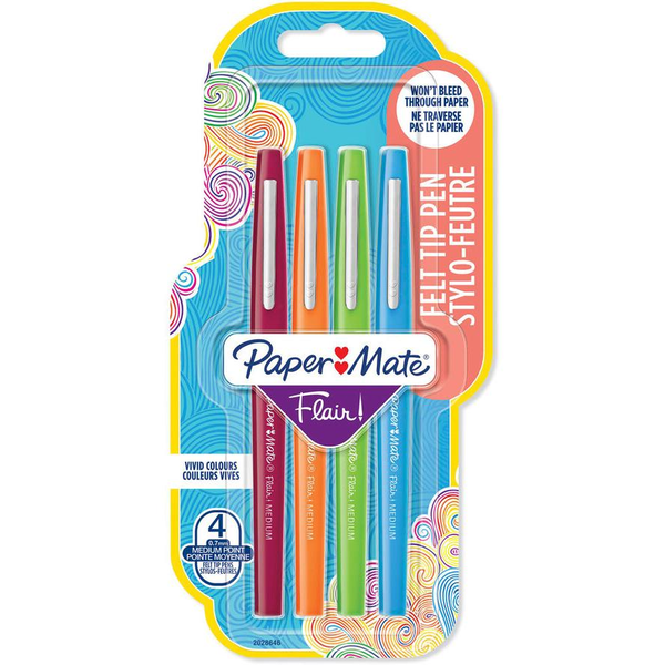 PAPER MATE Faserschreiber Flair B 4 Stk T/M/O/HG (2028646)