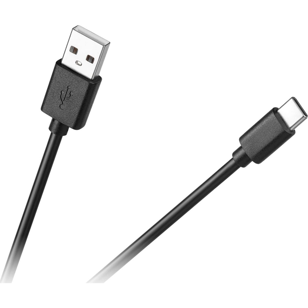 USB kabel 2.0 (A) M. -  tip (C) M., 1m, črne barve