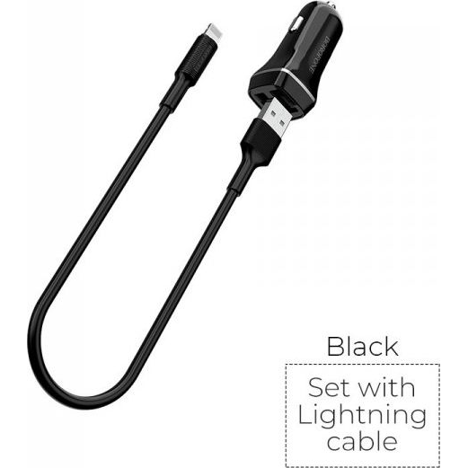 Borofone – nabíječka automobilová 2x USB kabel