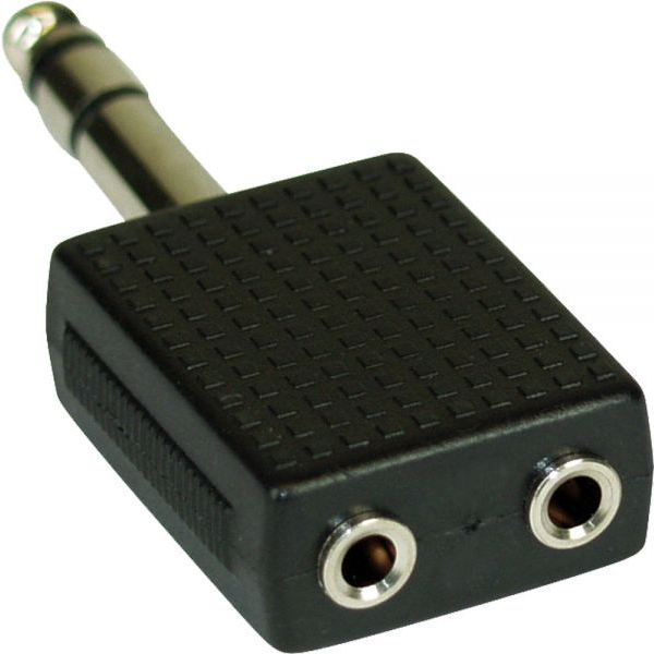 InLine 99304 adaptador para cabos 3.5mm jack female 2x3.5mm Preto