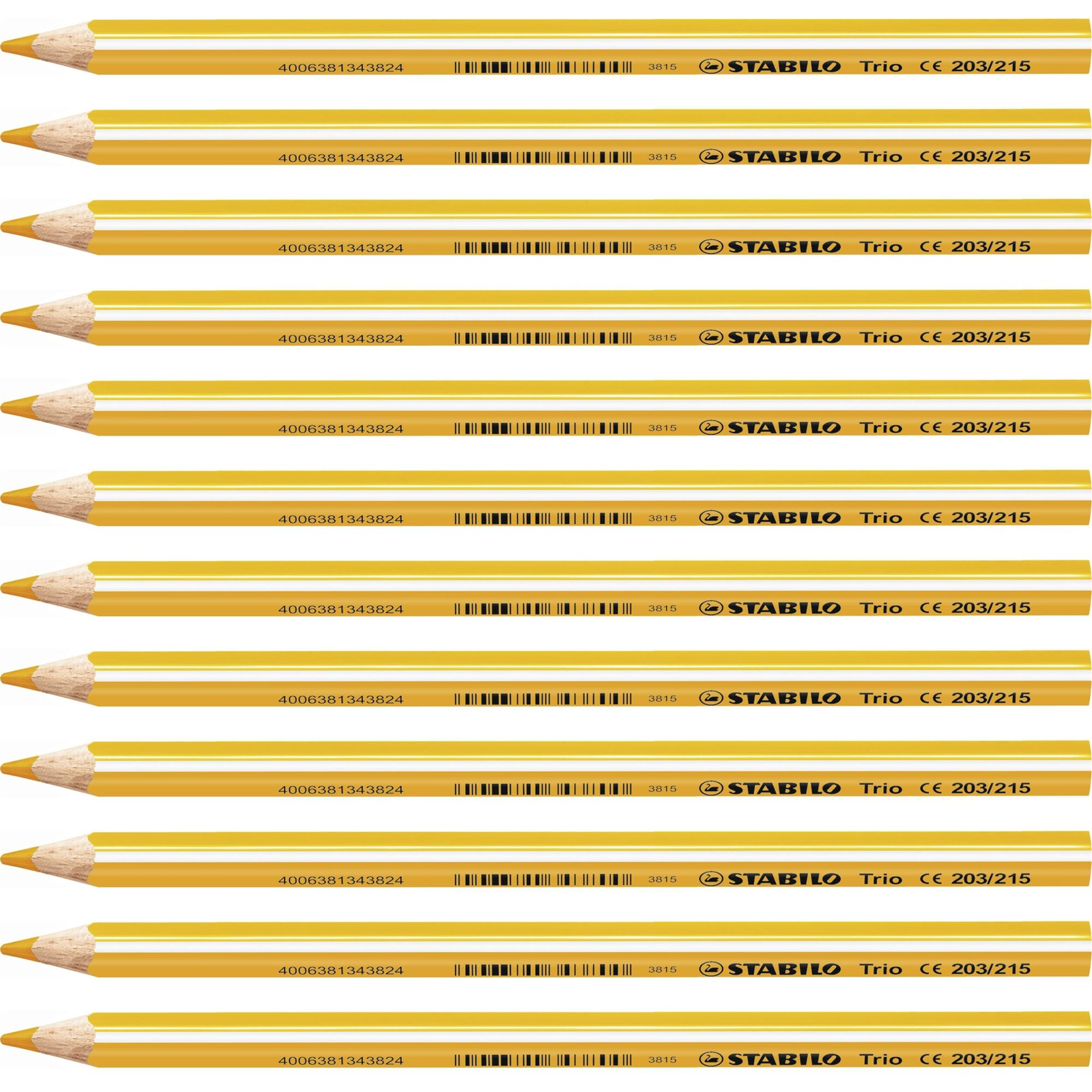 STABILO Trio vastag - 12 db-os kiszerelés - sárga-narancsszín (4006381343831)