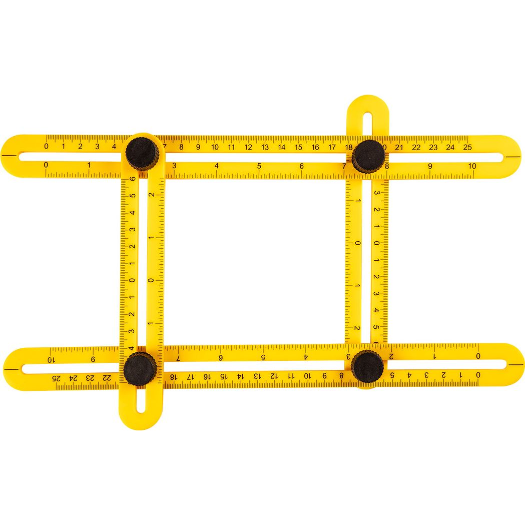 TOPEX 16B476 Szögmásoló Vonalzó, 30X2.5Cm / 17.5X2.5Cm (16B476)