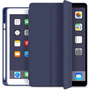 Apple iPad 10.2 (2019 / 2020 / 2021), калъф с папка, с поставка за молив Apple, Smart Case, тъмно син (110419)