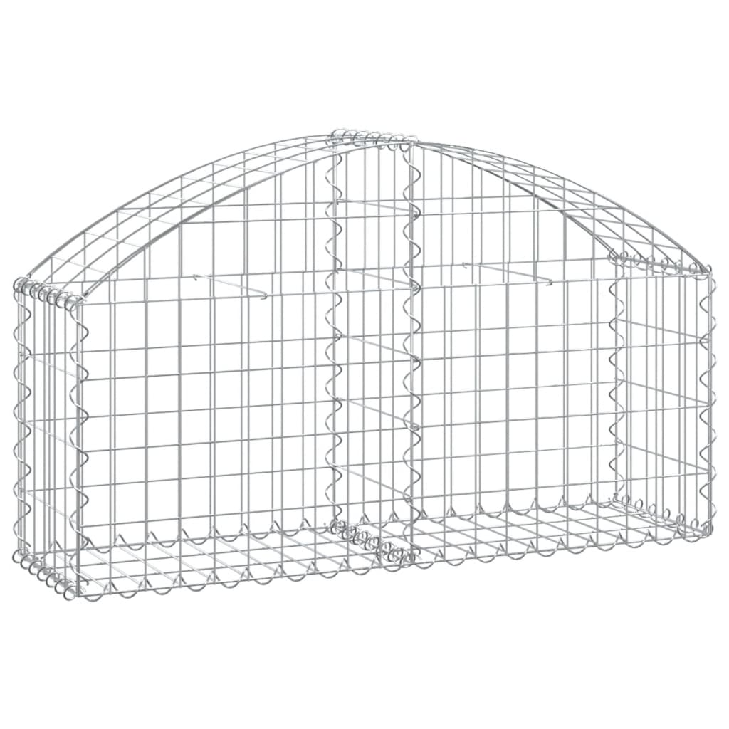 íves horganyzott vas gabion kosár 100x30x40/60 cm (153422)