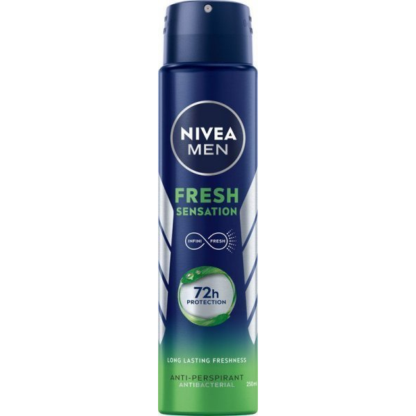 Nivea Men Svež Občutek Antiperspirant, 250 ml