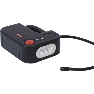 Dino KRAFTPAKET 136308 Kompresszor 10.3 bar 12 V-os adapter kábeles üzemhez, Digitális kijelző, Kábeltartó, Munkalámpával (136308)