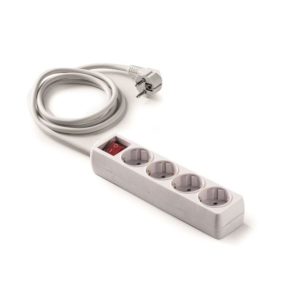 Famatel vez.+kapcsoló 16A-250V 1.5m 4-es hosszabbító (9/704) (9/704)