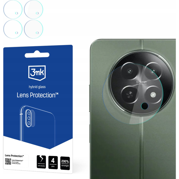 Hybridní Sklo 3MK pro realme 12x 5G, 4 ks