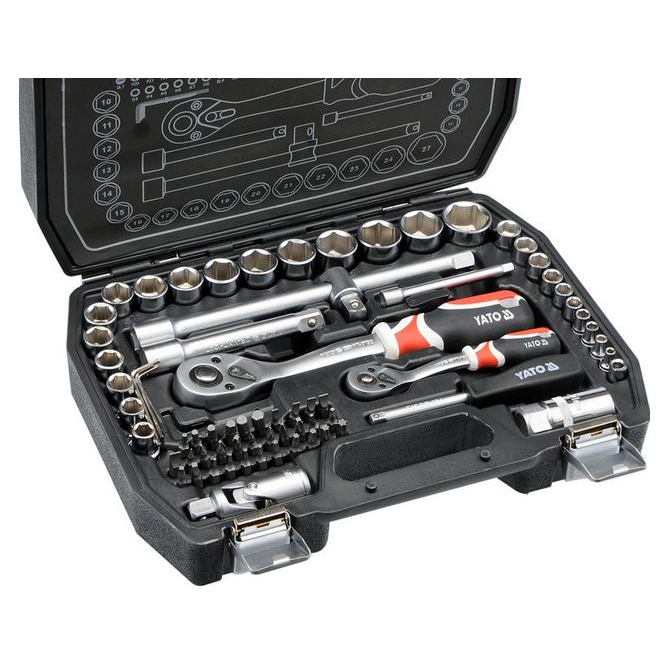 YATO YT-38782 Dugókulcskészlet - 72 db-os, 1/2