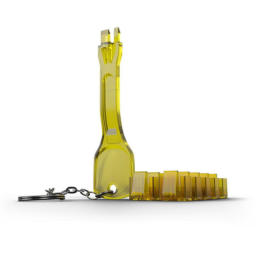 LINDY RJ45 Port Schlösser GELB 10 Stück + 1 Schlüssel (40482)