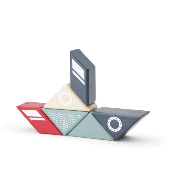 Tegu Utazó mágneses építőjáték - Vontatóhajó