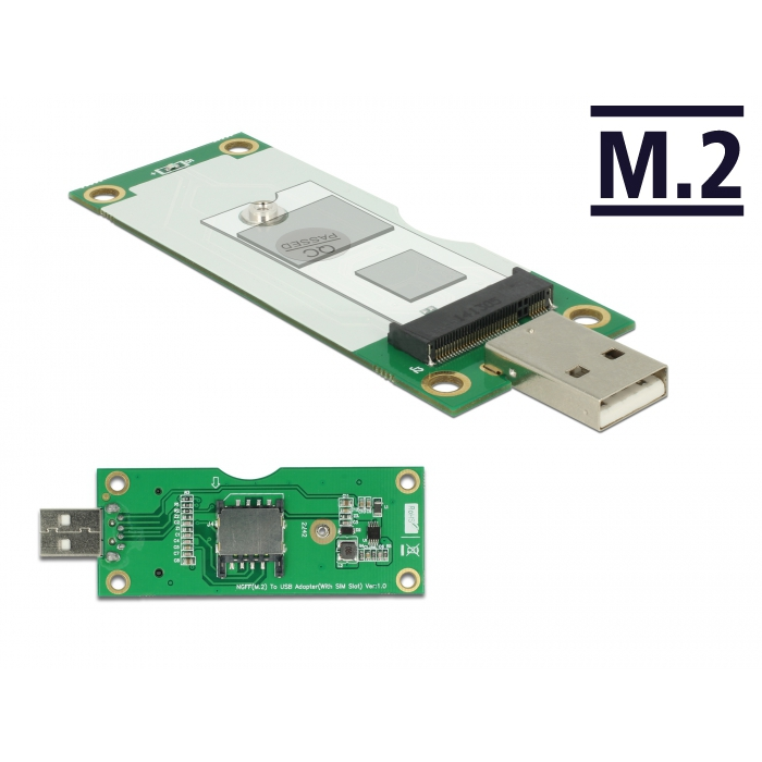 DeLOCK 63446 USB 2.0 A - M.2 B + SIM Slot Konverter (63446)