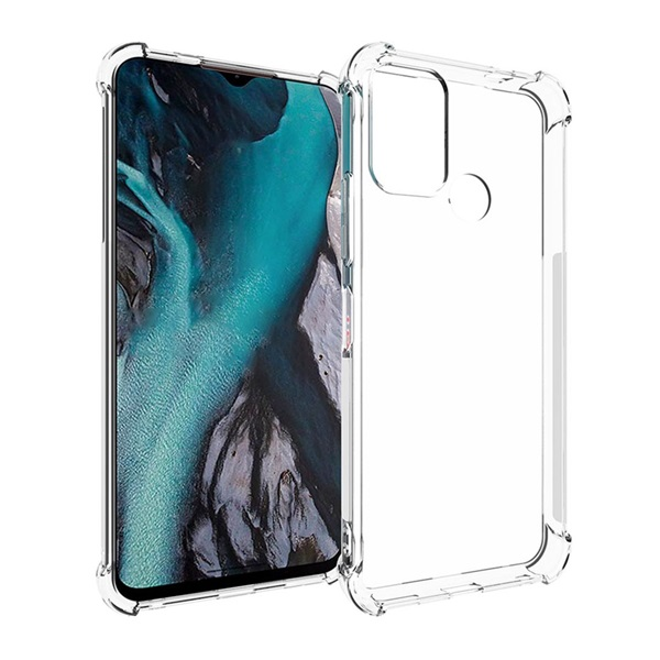 Szilikon telefonvédő (ütésállóság, légpárnás sarok) ÁTLÁTSZÓ Nokia C22 "Gigapack csomagolás" (GP-139059)