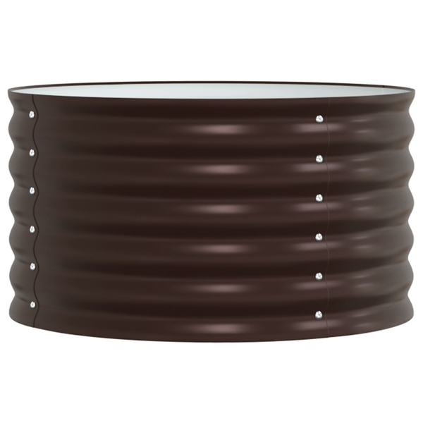 Kerti Magaságy Barna 80x80x44 cm Horganyzott Acél