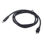 USB-C/Micro USB кабел Cablexpert ,1.8m/3A,За свързване на SSD/HDD и други периферним устройства, Черен