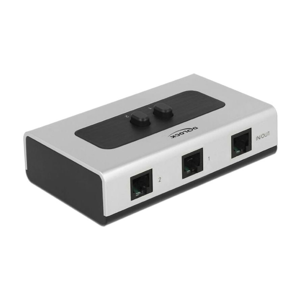 DELOCK RJ11 Switch 2 Port manuell bidirektional