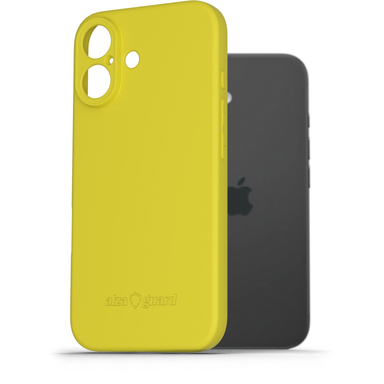 AlzaGuard Matte TPU Case iPhone 16 sárga tok (AGD-PCT411Y)