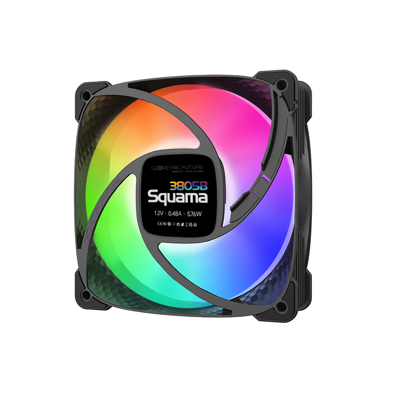 Geometric Future Super Squama 3805B PWM RGB Rendszerhűtő - Fekete (1F3805B112000)