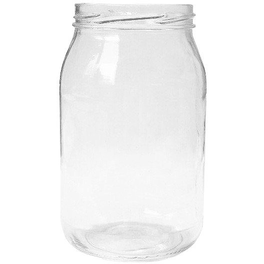 JAR 900ML 6PCS WITHOUT LID 82MM
