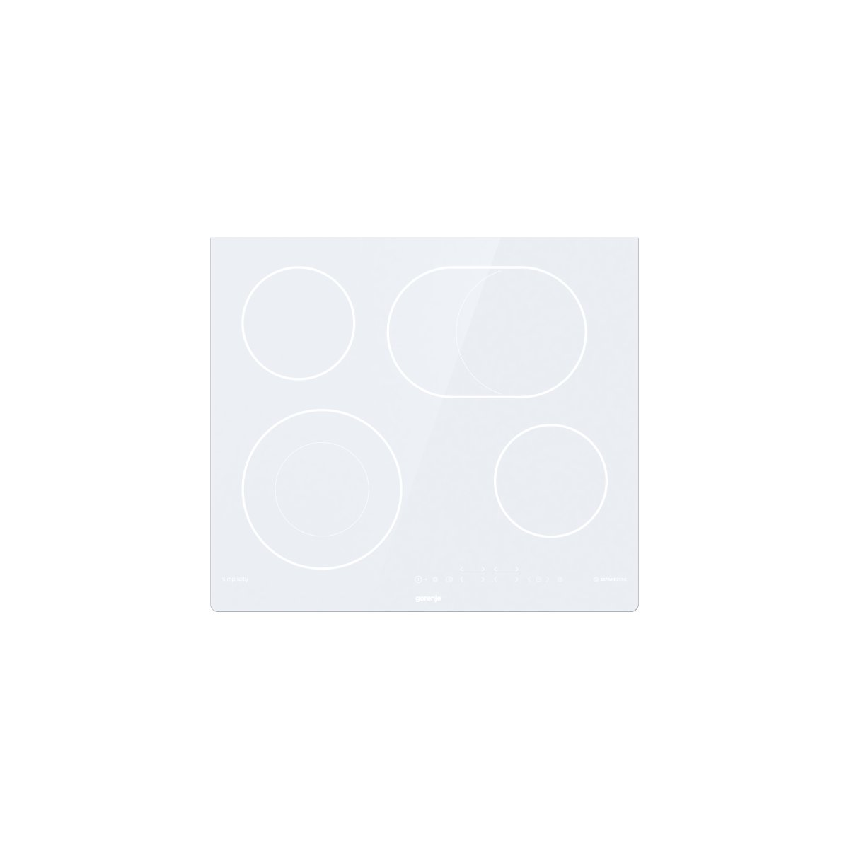 Gorenje ECT643SYW Üvegkerámia főzőlap - Fehér - Bontott termék!