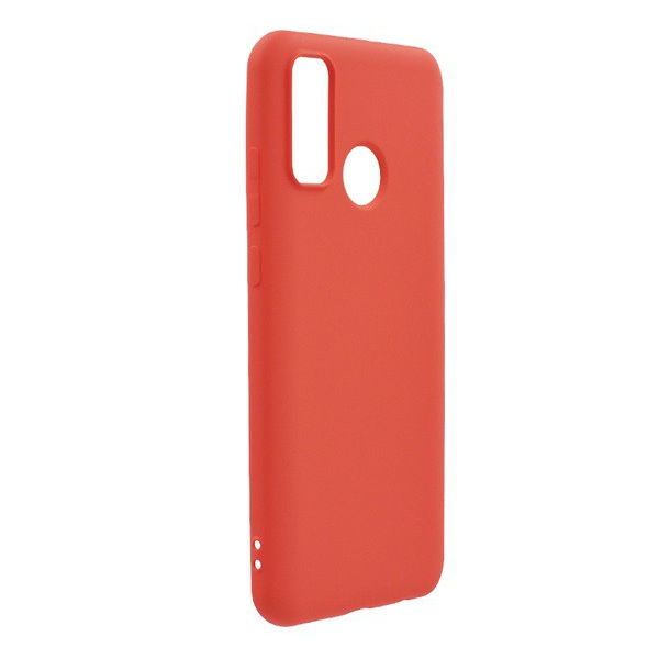 Szilikon telefonvédő (matt, mikrofiber plüss karcolásmentesítő belső, prémium) RÓZSASZÍN [Huawei P Smart (2020)] (5996591030081)