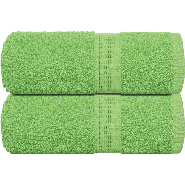 Toallas 2 Unidades 100% Algodón Verde Manzana 30x30 Cm 360 Gsm Vidaxl