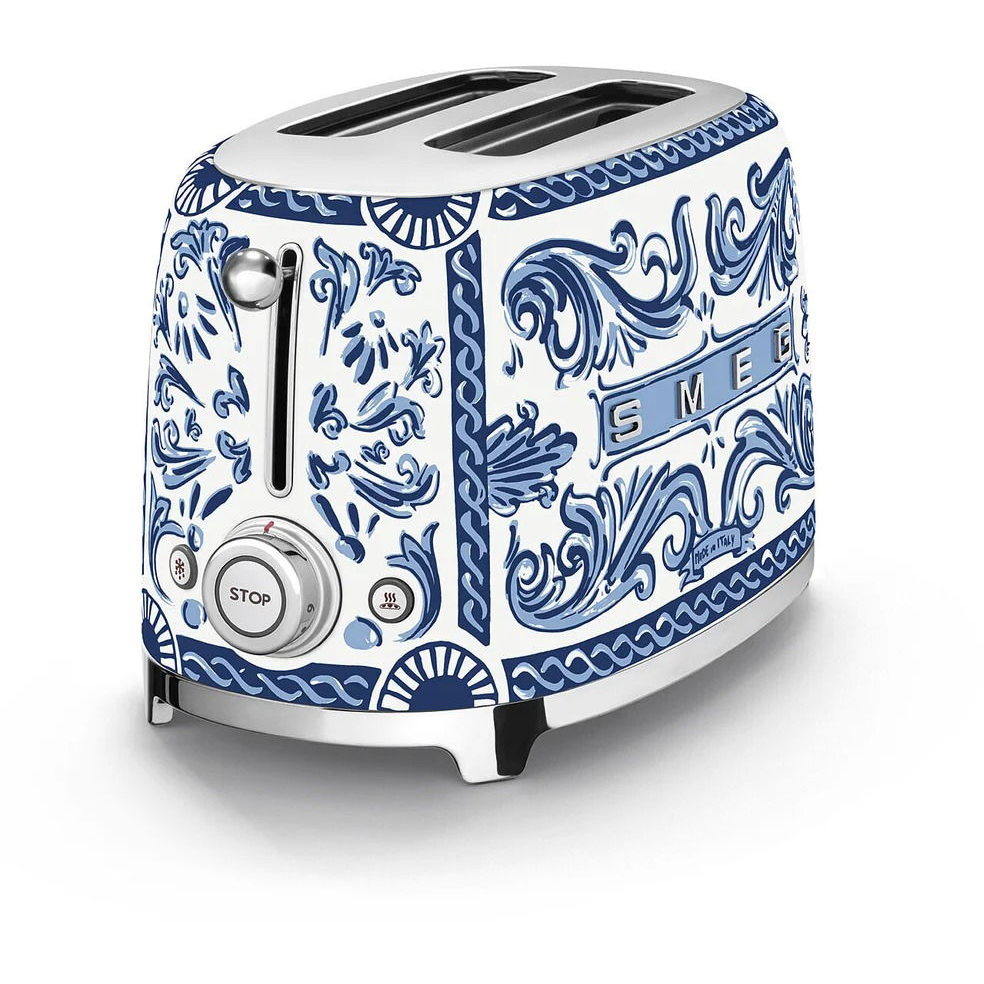 Smeg TSF01DGBEU Dolce and Gabbana Toaster Blu Mediterraneo (TSF01DGBEU)