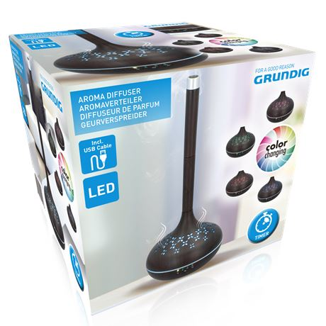 Grundig színváltós aromaterápiás hangulatlámpa fekete (871125214110)