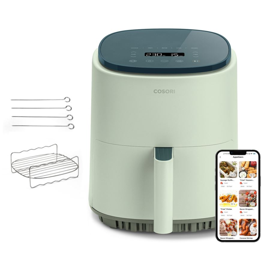 Cosori Lite forrólevegős sütő zöld (CAF-LI401S-GEUR) (CAF-LI401S-GEUR)